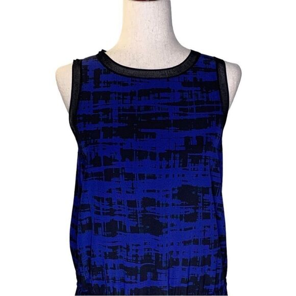 Vince Blue Sleeveless Silk Mini Dress | Size S - Picture 7 of 10